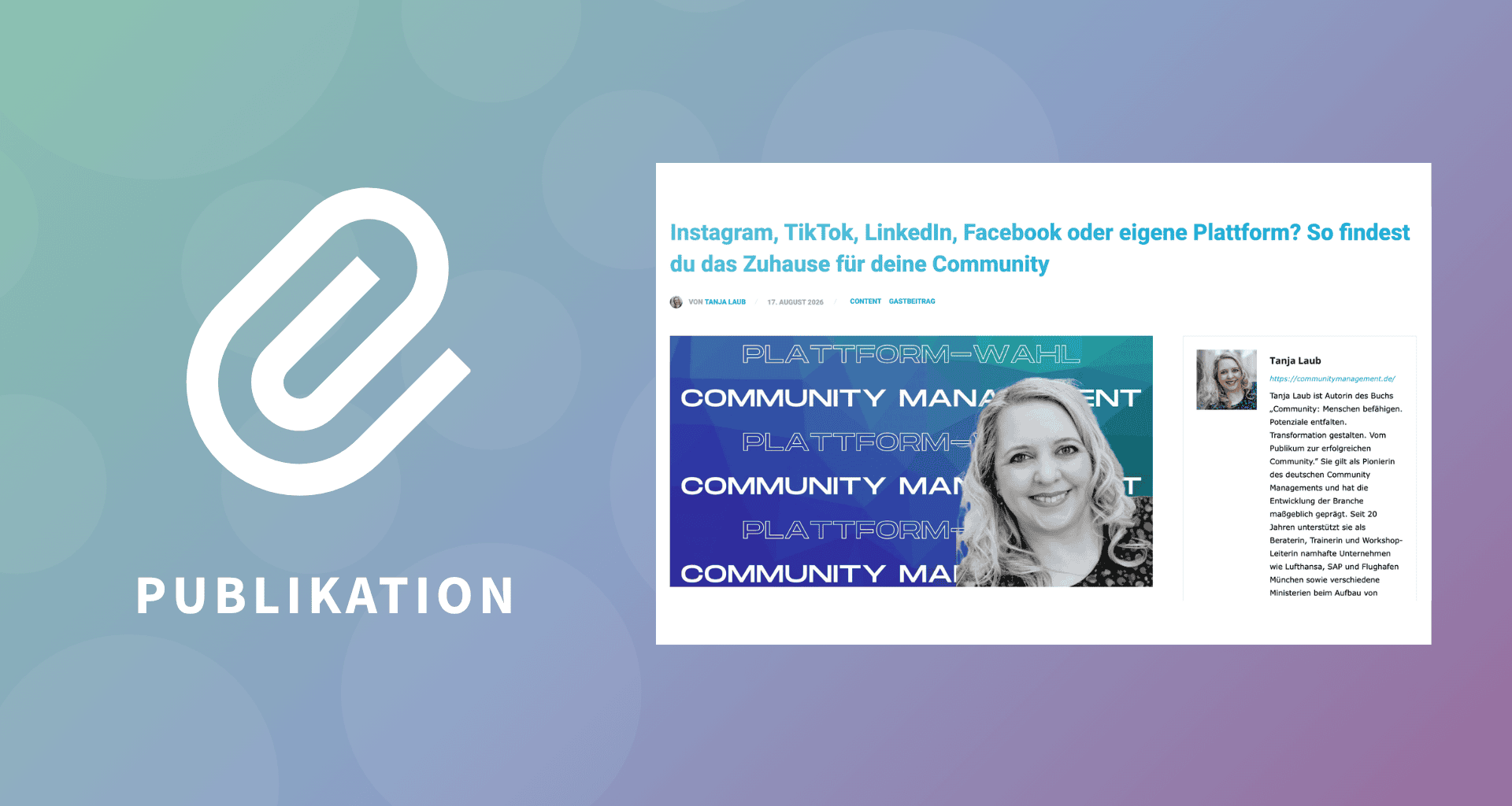 Instagram, TikTok, LinkedIn, Facebook oder eigene Plattform? So findest du das Zuhause für deine Community