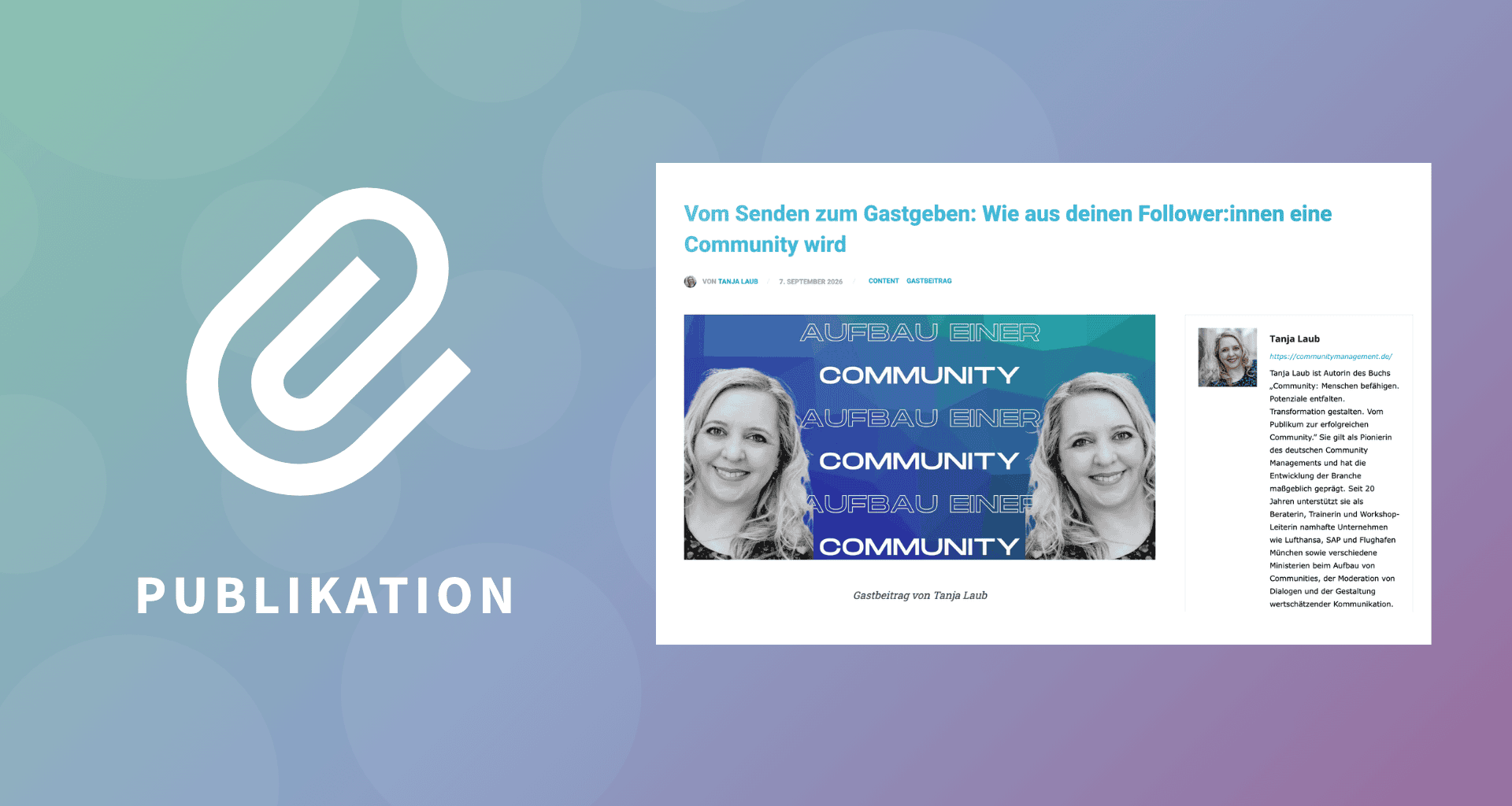 Vom Senden zum Gastgeben: Wie aus deinen Follower:innen eine Community wird